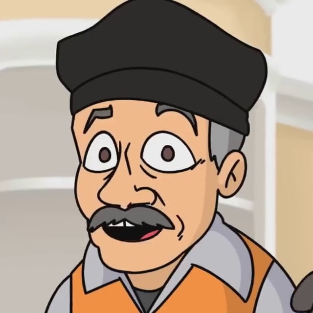 A strange man